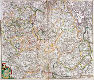 Map of the Duchy of Brabant (Belgium, Netherlands) by Frederick de Wit
