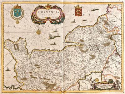 Map of the Duchy of Normandy, France by Frederick de Wit