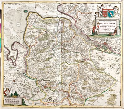 Map of the Duchy of Bremen and Verden, Germany by Frederick de Wit