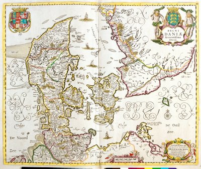 Map of the Kingdom of Denmark by Frederick de Wit