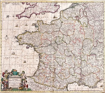 Map of the Kingdom of France by Frederick de Wit