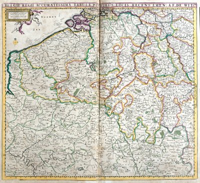 Map of the Kingdom of the Netherlands by Frederick de Wit
