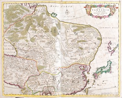 Map of the Tartary Region (Russia and China) by Frederick de Wit