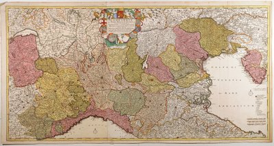 Northern Italy Map by Frederick de Wit