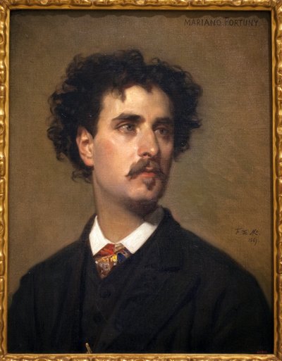 Portrait of the painter Mariano Fortuny y Marsal by Frederico de Madrazo