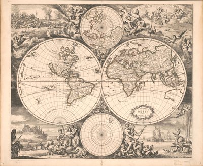 New Map of the Entire World by Frederik de Wit
