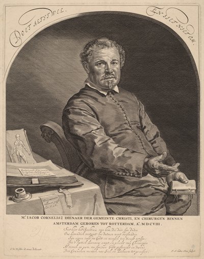 Jacob Cornelius by Frederik Hendrik van den Hove after Cornelis Visscher