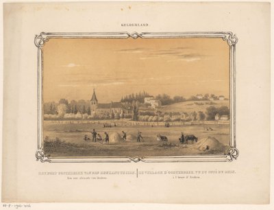 View of Oosterbeek with Haymaking Figures (Gelderland) by Frederik Lodewijk Huygens