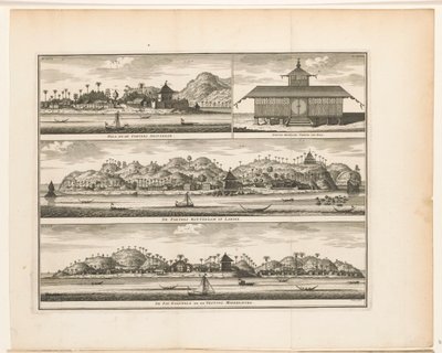 Three Fortresses on Ambon by Frederik Ottens