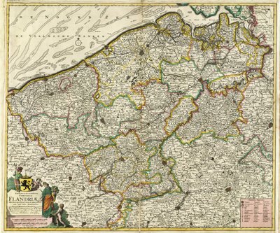 Novissima et Accuratissima Comiatus Flandriae by Frederik de Wit