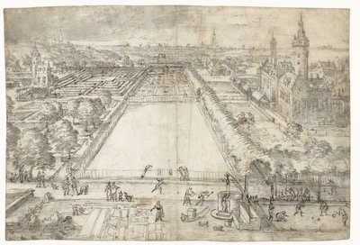 Castle with a Park Near a City by Frederik van Valckenborch