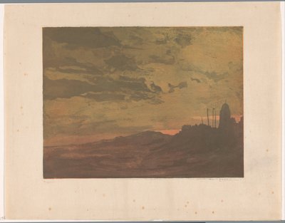 Katwijk aan Zee in the Evening by Frederika Henriëtte Broeksmit (signed by artist)