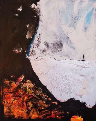 Solitary Figure Abstract Journey by Fredrik Olsen