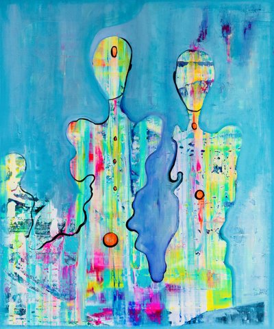 Vibrant Abstract Figures by Fredrik Olsen