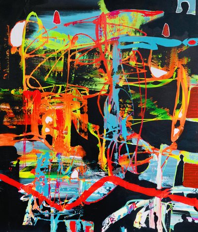 Vibrant Urban Abstract by Fredrik Olsen