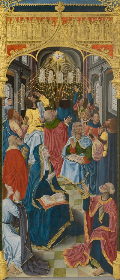 Panels from the High Altar of the Charterhouse of Saint-Honoré, Thuison-les-Abbeville: Pentecost by French