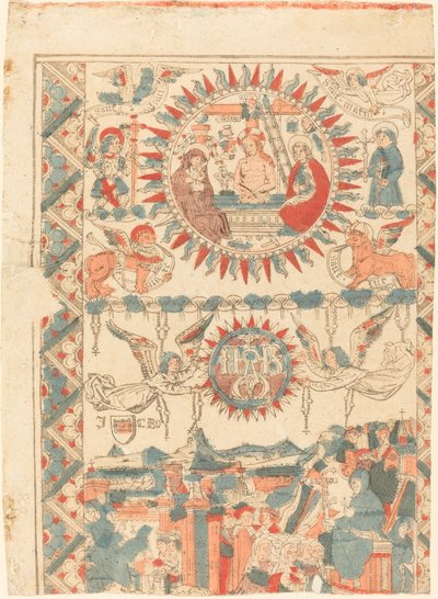 Saint Bonaventure Arriving and Preaching in Lyon by French 15th Century