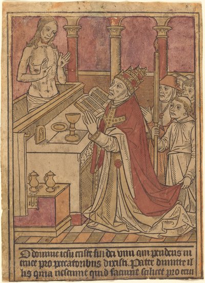 The Mass of Saint Gregory by French 15th Century