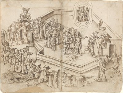 Allegory of the Life of a Scholar in a Rich Household (fol. 3 verso / 4 recto) by French 16th Century