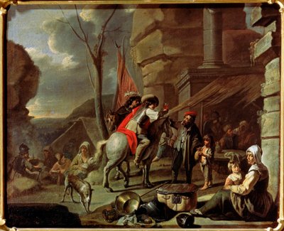 Horsemen at a Tavern by French Master