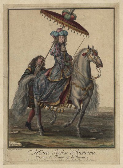 Maria Theresa of Spain 1638-1683, Queen Consort of France and Navarre, 1682 by French Master