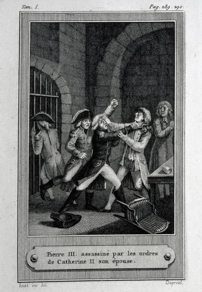 The Assassination of Emperor of Russia Peter III Fyodorovich on 17 July 1762 by French Master