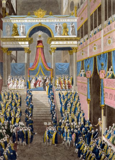 The Coronation of Napoleon on December 2, 1804, 1805 by French Master
