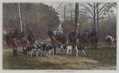A crossroads in the Foret de Rambouillet, France by French Photographer