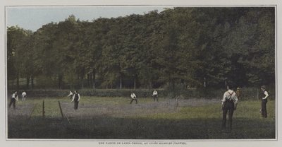 A game of lawn tennis at the Lycee Michelet, Vanves, Paris by French Photographer