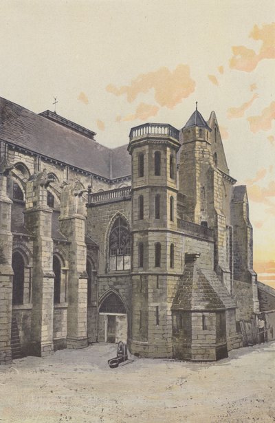 Aigueperse, Church, South Facade by French Photographer