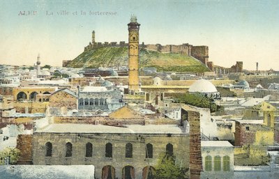 Aleppo, Syria, The Town and the Fortress by French Photographer