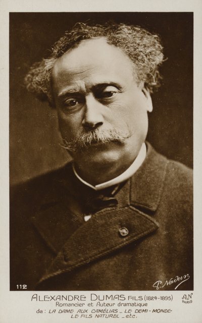 Alexandre Dumas, the Younger (1824-1895), French novelist and dramatist by French Photographer