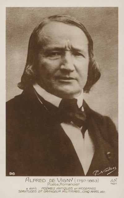 Alfred de Vigny by French Photographer