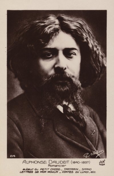 Alphonse Daudet (1840-1897), French novelist by French Photographer