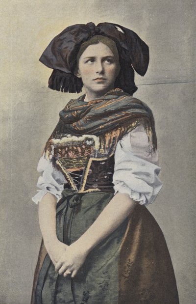 Alsatian in Costume by French Photographer