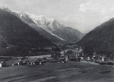 Argentieres and Mont-Blanc by French Photographer