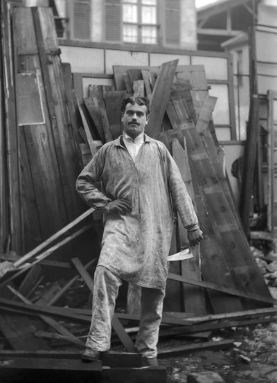 Artisan in Work Clothes by French Photographer