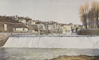 Aurillac, Old Houses on the Jordanne by French Photographer