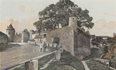 Avallon, Old Fortifications by French Photographer
