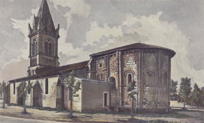 Avensan, Church, Southeast View by French Photographer