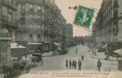 Avenue du Pere-Lachaise in the 20th Arrondissement of Paris, France by French Photographer