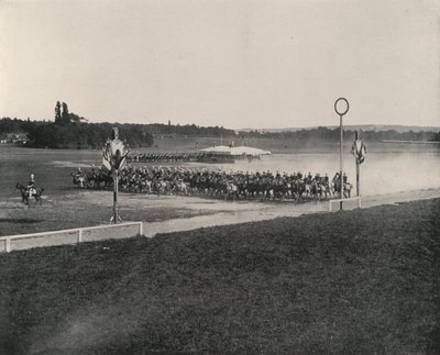 Cavalry Manoeuvre on the Longchamps by French Photographer