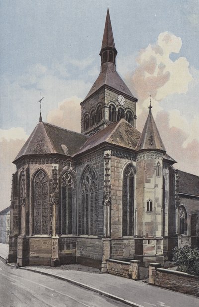 Ceffonds, Church, Apse, North Side by French Photographer