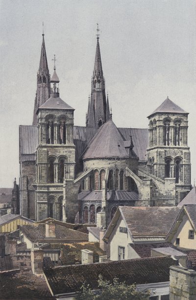 Chalons-sur-Marne, Notre-Dame Church, East View by French Photographer