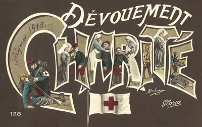 Charity, Nursing, in WW1 by French Photographer