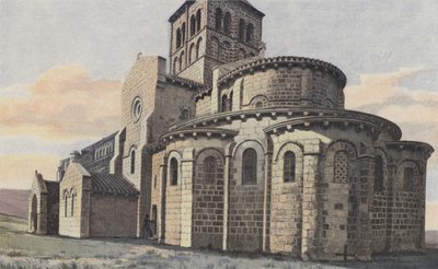 Chatel-Montagne, Church, Southeast View by French Photographer