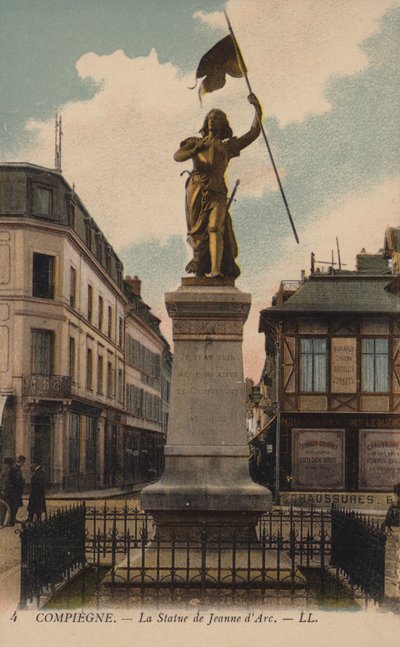 Compiegne, The Statue of Joan of Arc by French Photographer
