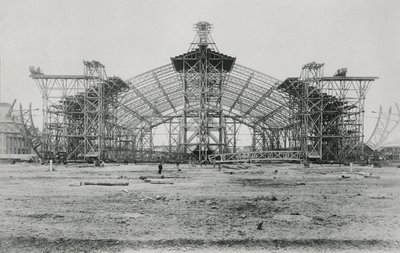 Construction of the Galerie des Machines for the Exposition Universelle of 1889 by French Photographer