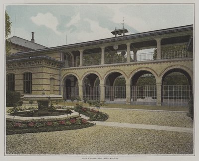 Courtyard of the Lycee Moliere, Paris by French Photographer