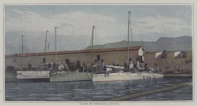 Destroyers in Toulon harbour, France by French Photographer
